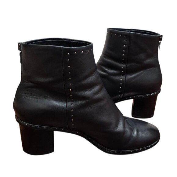 Rag & Bone Willow Stud Leather Boots In Black Size EU 41/US 11 - Picture 11 of 16